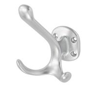Hermeta Crochet à chapeau Hermeta 0028 design double A. Elox aluminium argent 90mm. H.100mm Quantité:1