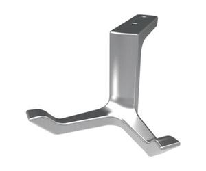 Hermeta Patère au plafond Hermeta 0200 design double A. 87mm Alu. anodisé argent. H.49mm Quantité:1