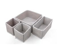 Hermia Concept, D2, Kit d'organisation (4 pièces), 100 % POLYESTER, Gris, 28 x 28 x 14 cm