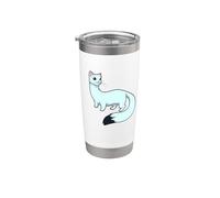 Hermine Kawaii Gobelet isotherme en acier inoxydable double paroi