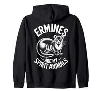 Hermines Spirit Animals Funny Ermine Sweat à Capuche