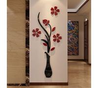 Hermione Baby Vase mural 3D pour salon et chambre à coucher, décalcomanie murale à faire soi-même, autocollants originalité, cadeau, rouge, 150 x 58,4 cm