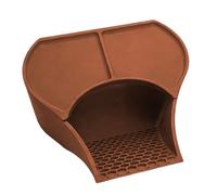 Hermit Crab Hiding Cave - Climbing House with Ramp, Double Food Dish Underground Tunnel, Multi-Level Habitat Accessory for Pet Observation, Feeding, and Enrichment, 5.12x4.72x2.68in