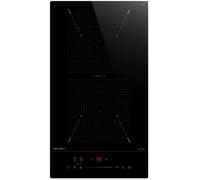 Hermitlux plaque induction 2 feux encastrable zones flexibles, Domino plaque de cuisson electrique, 9 niveaux de puissance et