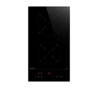 Hermitlux Plaque Induction 2 Feux,Largeur 28.8cm Encastrable 3500W Boost | Chauffage Basse Puissance Continu,9 Niveaux,Minuterie,Arrêt Auto,Verrou Enfant,Détection Ustensile-Petit Espace Cuisine