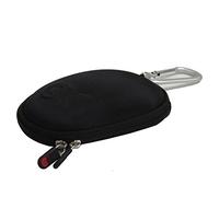Hermitshell dur de stockage EVA couverture Housse étui de protection et un mousqueton pour Apple Magic Mouse souris (I et II 2ème Gén) Noir Nylon