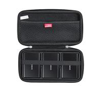 Hermitshell Étui de Voyage Rigide pour Samsung T7/T7 Touch Portable SSD 1 to 2 to 500 Go USB 3.2 Disque Dur Externe (étui pour 3 disques durs, Noir)