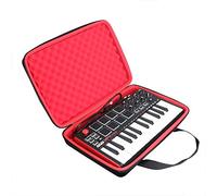 Hermitshell Étui de voyage rigide professionnel MPK Mini MKII 25 touches USB MIDI clavier (noir + rouge)