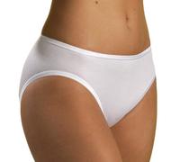 HERMKO 1031 Lot de 5 Slip Femme en 100% Coton Biologique, Culotte Made in EU, Couleur:Blanc, Taille:42/44 (M)
