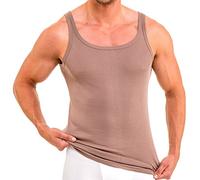HERMKO 16000 Débardeur Homme en mélange Doux Coton/Modal, Taille:3 (M), Couleur:Taupe