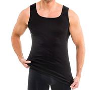 HERMKO 16025 Débardeur Homme agréablement Doux grâce au Modal, Taille:2 (S), Couleur:Noir