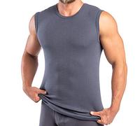HERMKO 16040 T-Shirt de Sport sans Manches Homme Col Rond, Taille:2 (S), Couleur:Graphite