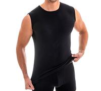 HERMKO 16040 T-Shirt de Sport sans Manches Homme Col Rond, Taille:6 (XXL), Couleur:Noir