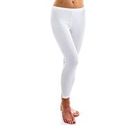 HERMKO 1720 de Legging Femmes, 100% Coton Biologique | Pantalon long avec taille élastique douce. Idéal sous les robes, jupes ou pantalons. Coupe confortable, agréable à porter