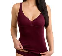 HERMKO 17580 Débardeur Femme avec Soutien-Gorge intégré, Couleur:Bordeaux, Taille:54/56 (XXL)