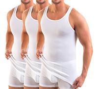 HERMKO 3000 Débardeur Homme Pack de 3 (Autres Couleurs) en 100% Coton Biologique