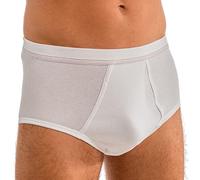 HERMKO 3248 Slips Homme avec Ouverture Double côte Coton Bio