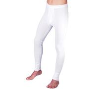 HERMKO 3540 caleçons Longs pour Homme Long Johns (Autres Couleurs), en 100% Coton Biologique, Taille:11 (XXXXXXXL), Couleur:Blanc
