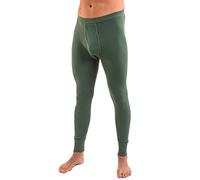 HERMKO 3540 caleçons Longs pour Homme Long Johns (Autres Couleurs), en 100% Coton Biologique, Taille:4 (L), Couleur:Olive