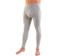 HERMKO 3540 caleçons Longs pour Homme Long Johns (Autres Couleurs), en 100% Coton Biologique, Taille:7 (XXXL), Couleur:Gris