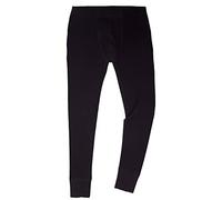 HERMKO 3570 Caleçon long pour homme en coton bio sans intervention, Noir , L