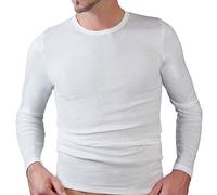 HERMKO 3640 Chemises Hommes, Longues Manches en 100% Coton Biologique, Taille:2 (S), Couleur:Blanc