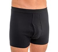 HERMKO 3940 Pages Homme avec Une Ceinture Douce en 100% Coton Biologique, Taille:4 (L), Couleur:Noir