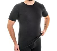 HERMKO 63847 T-Shirt Fonctionnel Homme Manches Courtes Extra-Long, Col Rond, Taille:2 (S), Couleur:Noir