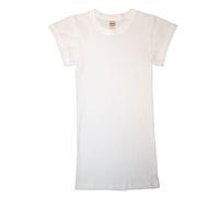 HERMKO 99384930 Chemise corset à col rond et manches ailées, Blanc., XXS