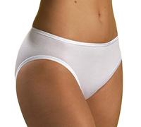 HERMKO mémoires midi 1031 Femmes en 100% Coton Bio, Pantalon de Jazz, Knickers, Couleur:Blanc, Taille:38/40 (S)