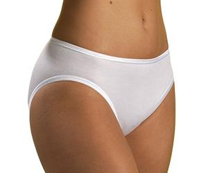 HERMKO mémoires midi 1031 Femmes en 100% Coton Bio, Pantalon de Jazz, Knickers, Couleur:Blanc, Taille:38/40 (S)