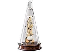 Hermle 22716-030791 Horloge de Table mécanique avec vitrage, Noyer, Ø 18 cm x 35 cm
