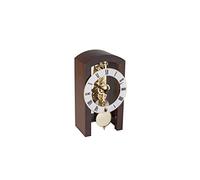 Hermle 23015-030721 Horloge de Table Moderne en Noyer Marron 18 cm x 9 cm x 11 cm