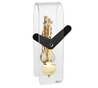 Hermle Horloge de table acrylique noire 14 jours en laiton 23 cm - 23062-Y10721