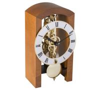 Hermle Horloge de Table en Bois, Marron Cerise, 18 x 9 x 11 cm