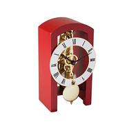 Hermle Horloge de Table en Bois, Rouge, 18 cm x 9 cm x 11 cm