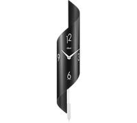 Hermle Horloge Murale en Acier Inoxydable Noir/Blanc 67 x 15 x 16 cm