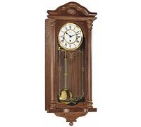 Hermle Horloge Murale, Métal et Bois, Marron, 67cm x 29cm x 14,5cm
