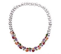 Hermosa Bracelets joncs pour femme, bracelets en oxyde de zirconium, collier, boucles d'oreilles, bague, bijoux de mariée, cadeau hypoallergénique pour maman, épouse, L, cuivre, oxyde de zirconium