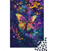 Hermosos rompecabezas de mariposas de Colores de 1000 piezas. Rompecabezas de Madera Para adultos y Adolescentes a partir de 12 años. Regalos de Navidad. 1000 piezas (38 x 26 cm).