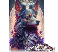 Hermosos rompecabezas de Perros coloridos Para adultos, 1000 piezas, juego Familiar Para adultos y Adolescentes (75 x 50 cm)