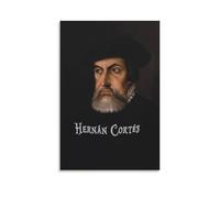 Hernán Cortés Poster 2 impressions sur toile Décoration murale 20 x 30 cm