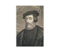 Hernán Cortés Poster esthétique sur toile - Décoration murale moderne pour chambre à coucher - 20 x 30 cm