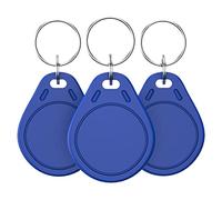 HERNAS 14443A Lot de 100 clés intelligentes UID réinscriptibles, Cartes RFID Mi-Fare 1K S50 RFID jeton NFC Tag Carte de Porte de contrôle d'accès ABS 13,56 MHz Bloc 0 Secteur