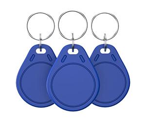 HERNAS 14443A Lot de 100 clés intelligentes UID réinscriptibles, Cartes RFID Mi-Fare 1K S50 RFID jeton NFC Tag Carte de Porte de contrôle d'accès ABS 13,56 MHz Bloc 0 Secteur