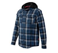 Hero Chemise 'Hunter ' bleu / bleu foncé / noir / blanc, Taille L