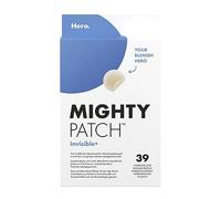 Hero Cosmetics Mighty Patch Invisible+ - Patch Bouton Jour - Invisible & Discret - Résultats en 6H - Technologie Hydrocolloïde - Absorbe les Impuretés & Réduit les Boutons - Format 39 Patchs