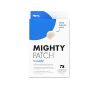 Hero Cosmetics Mighty Patch Invisible+- Patch bouton Jour - Résultats en 6h | Patch anti-acné invisible et discret de jour - Technologie Hydrocolloïde - Absorbe les impuretés - 78 patchs