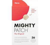 Hero Cosmetics Mighty Patch Original - Patchs Bouton - Résultats en 6h | Patch anti-acné de nuit - Technologie Hydrocolloïde - Absorbe les impuretés et réduit les boutons - Agit en 6h - 36 patchs