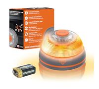 Hero Driver LED Balise V16 connectée et géolocalisée certifiée DGT 3.0 - Sans frais jusqu'en 2040 - Lumière d'urgence pour voiture - Utilisation obligatoire en Espagne - Carte Vodafone SIM incluse